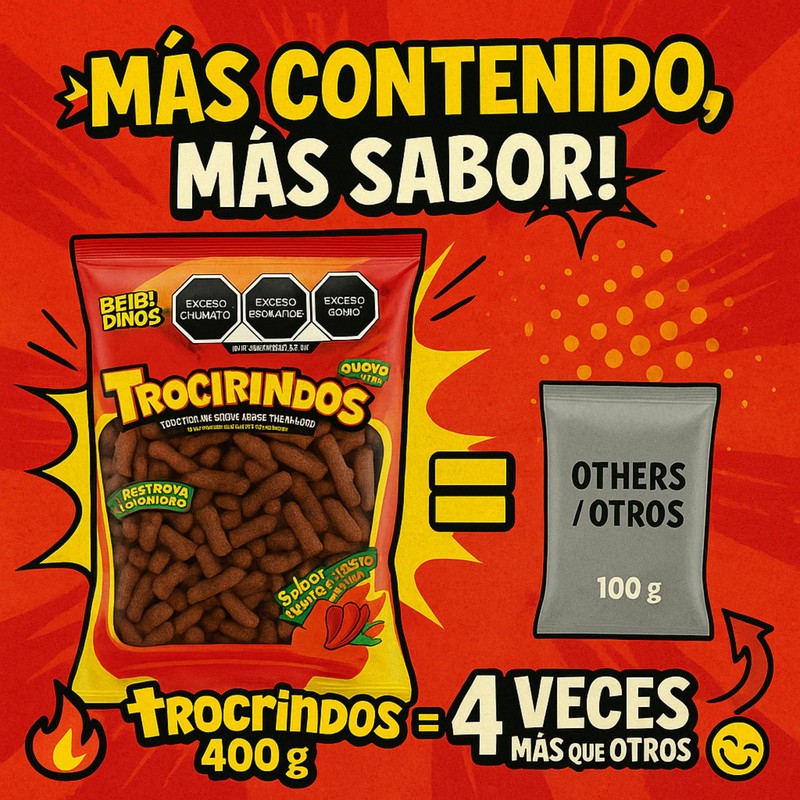 Trocirindos Tamarind Candy with Chili and Saladitos (Salted Plums), Spicy