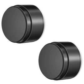 2PCS Door Stoppers for Wall Protector with Adhesive, Aluminum Door Knob Wall Protector, Spring Shock Absorption Technology, Door Bumpers for Walls, 1.38" Diameter, 0.94" Thickness