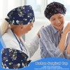 Surgical Cap Adjustable with Button Work Cap Cotton Print Sick