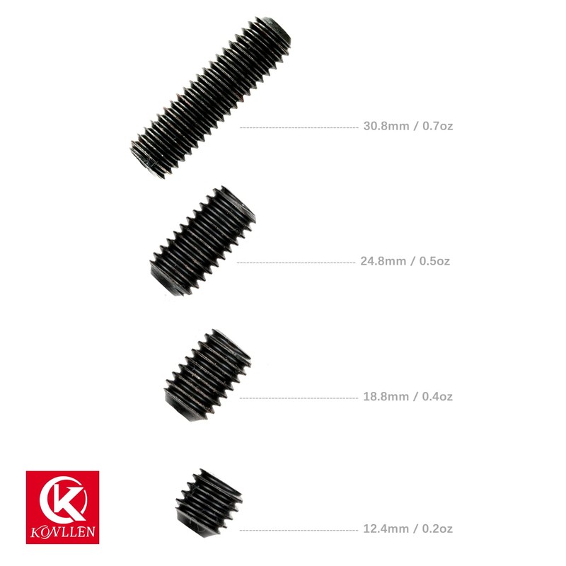 KONLLEN 4 Pieces of Billiards Cue Stick Weight Bolts Adjustable
