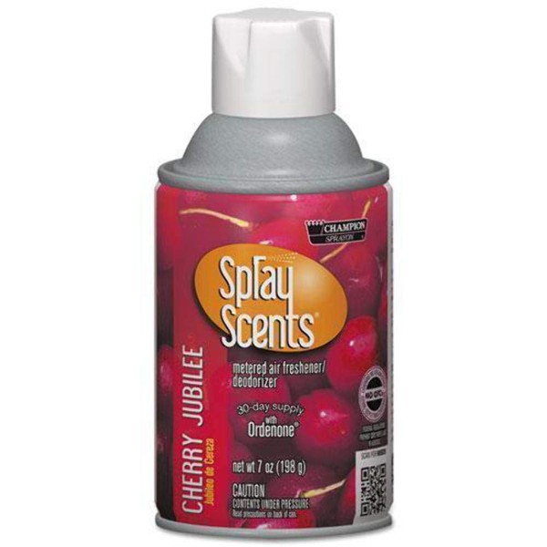 Chase Products CHA5181 Sprayscents Metered Air Freshener Refill, Cherry Jubilee, 7oz, Aerosol, 12/ct