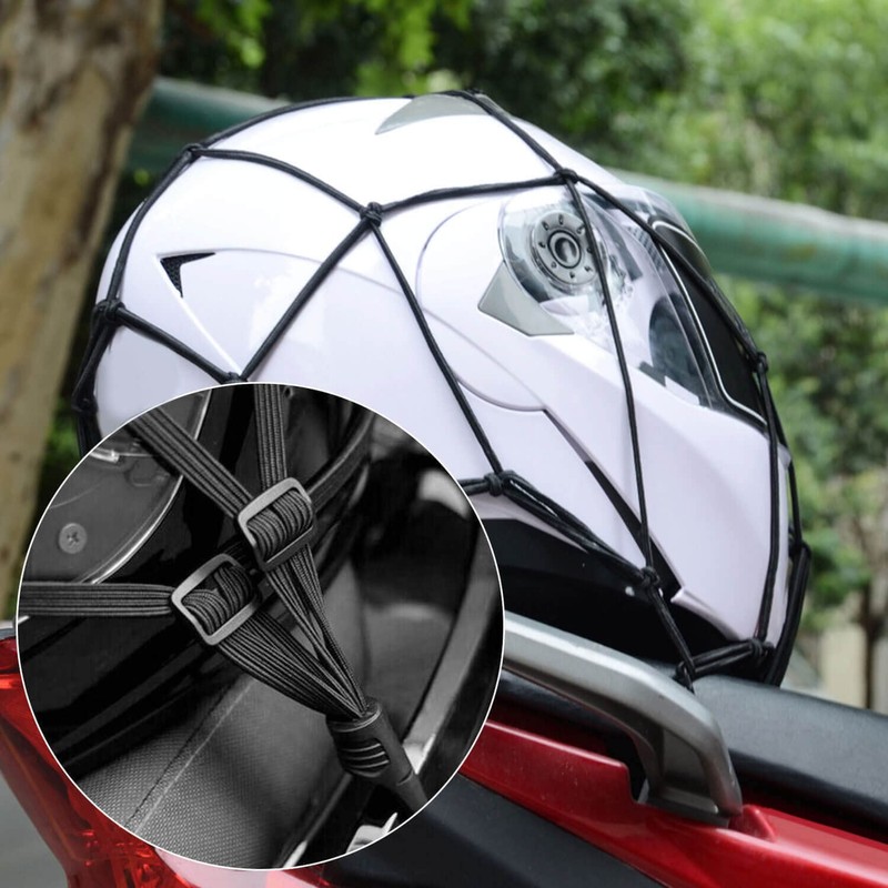 2 Spider Net and 2 Elastic Motorcycles with Hooks for