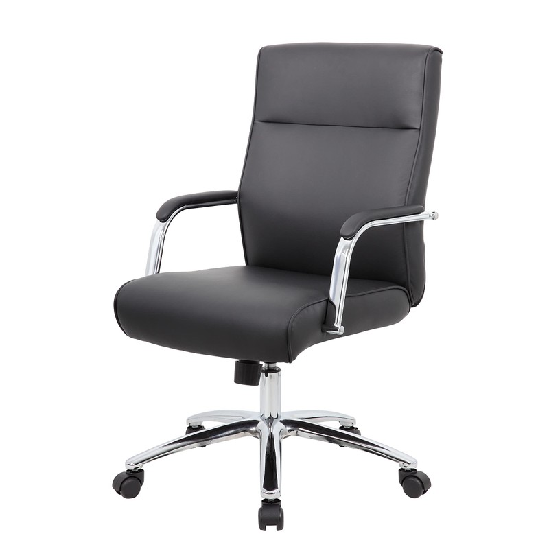 Boss Office Products (BOSXK Modern Executive Conference Chair, Black, B696C-BK