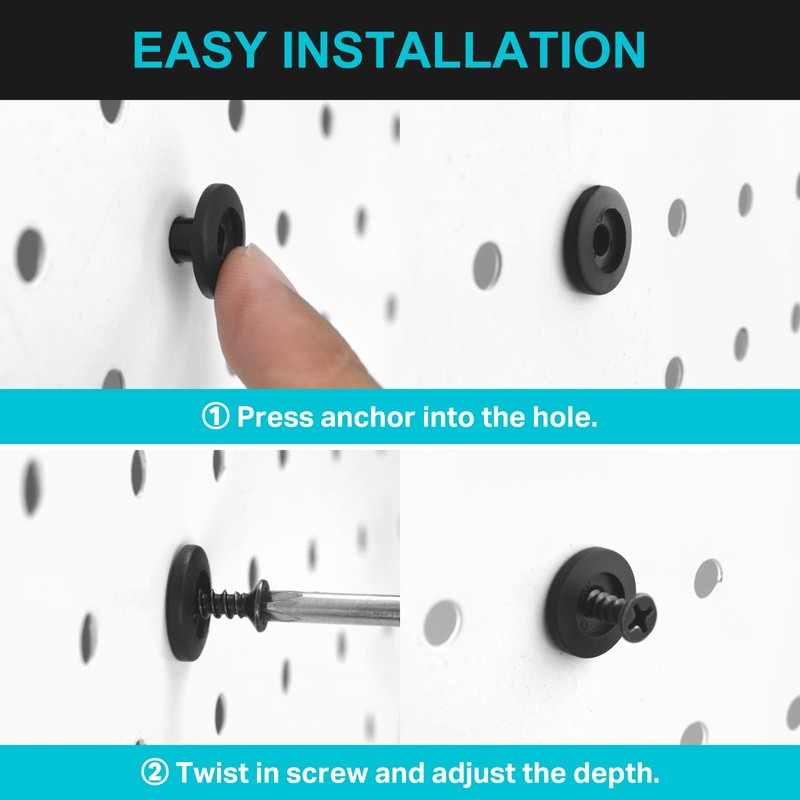 G.CORE Pegboard Peg Hooks Accessories - 40 Set Pegs with