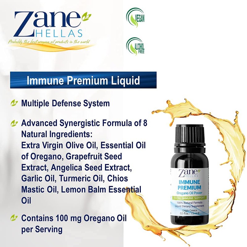 Zane Hellas Immune Premium Total Immune Support. Multiple Defense System.
