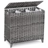 Laundry Hamper with 3 Removable Liner Bags; 132L Handwoven Rattan