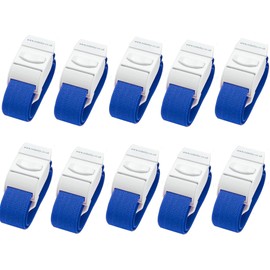 Pack of 10 Quick Release Medical Tourniquets (BLUE)