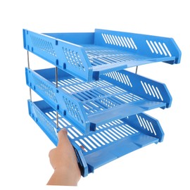 SEWACC Mesh Desk File Organizer Paper Sorter for Office Home School Document Storage Even Load Distribution and Easy Assembly