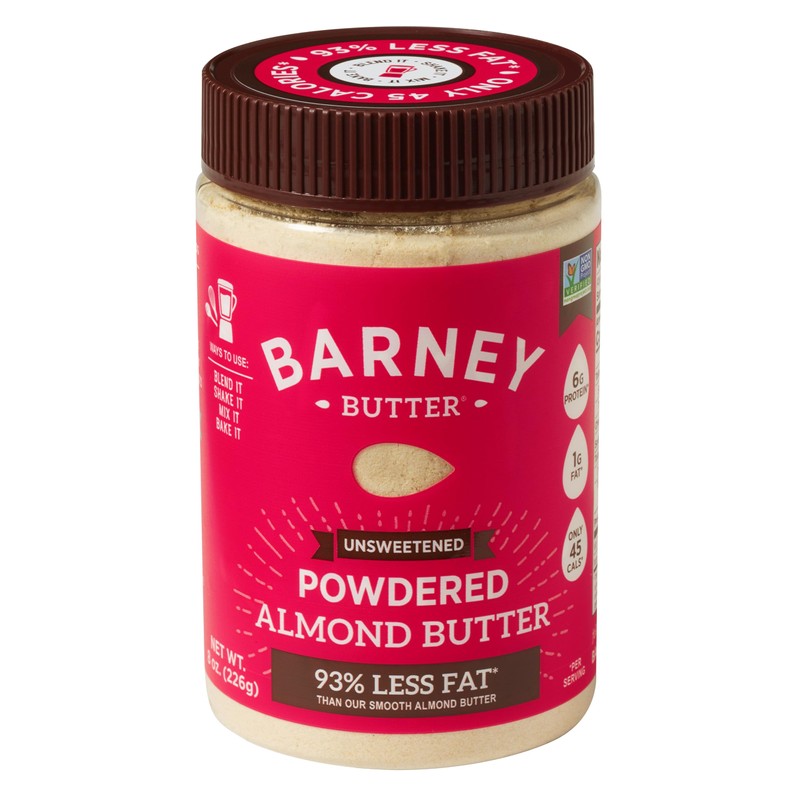 Barney Butter Powdered Almond Butter, Unsweetened, 8 Ounce Jar, No