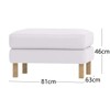 Polyester Karlstad Footstool Cover Replacement is Custom Made for IKEA