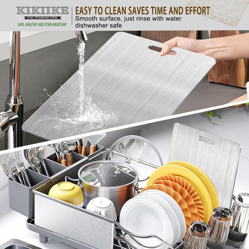 Titanium Cutting Board 2025 New Upgrade 100% Pure Titanium Cutting