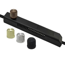 Akahttbn Zing Ear ZE-02A Floor Lamp Dimmer Switch 500W 120VAC Knob Rotary Switch Replacement Kit Plastic Shell (Black)