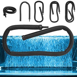 Aquarium Air Curtain Bubble Tube, Wall Aerator Flexible Rubber Plastic Fish Tank Hose Pump Air Stone Bubble Bar Tube, 45cm single head