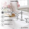 gotonovo Bathroom Faucet 3 Hole 8 Inch Widespread Bathroom Sink