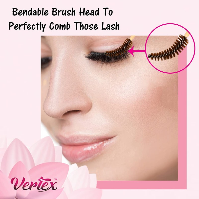 Vertex Eyebrow Brush Spoolie Comb - For Eyebrows Blending Brow