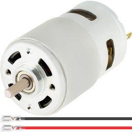 JYUDAUFU 795 Micro Motor DC 12V 10000RPM 24V 20000RPM Electric Double Ball Bearing Mini Small Motor with 6.3 Spring Wire for RC Toy Car/Robot/Mini Fan/UAV/DIY/Test