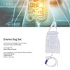 10PCS Enema Bag Set 1000ML Silicone Reusable Hangable Enema Cleaner