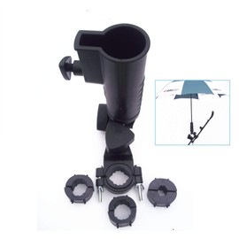A99 Golf Universal Umbrella Holder IV Adjustable Size Angle Stroller Attachment with Clamp, Durable Universal Accessories for Golf Cart Bike Stroller Fishing Beach Chair Wheelchair Great Gift for Christmas