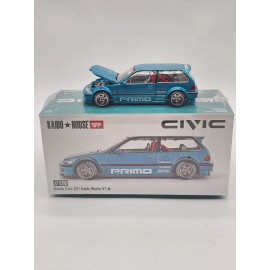 TSM Kaido House x Mini GT Honda Civic EF Kaido Works V1 Tahitian Green #126 1/64