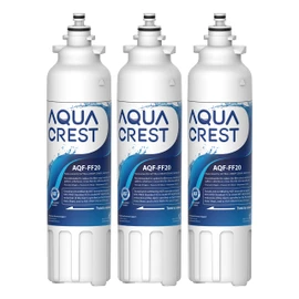 AQUA CREST ADQ73613401 Refrigerator Water Filter, Replacement for LG LT800P, ADQ73613402, Kenmore Elite 9490, ADQ73613408, ADQ75795104, 3 Pack