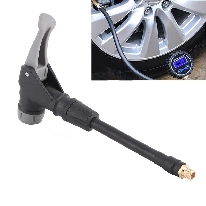 Socobeta Easy Snap‑on Connector Inflator Hose Adapter, Tire Pump Adapter