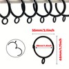 25pcs Curtain Rings, Curtain Opening Rings, Metal Hooks, Curtain Buckles,