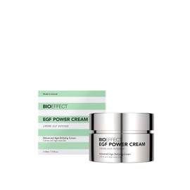 BIOEFFECT EGF Power Cream | Crema avanzada para rostro y cuello que desafía la edad con factor de crecimiento epidérmico + ácido hialurónico + niacinamida para arrugas y manchas de la edad | 50 mL / 1.69 oz