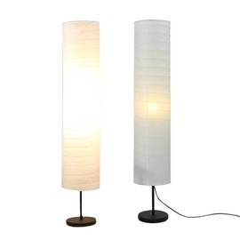 Fockety Rice Paper Floor Lamp Shade, 94cm 37 Inch Paper Floor Lampshade Light Accessories Paper Lamps Classic Modern Paper Floor Light Bulb Cage Guard for Bedroom Living Room, FOCKETYZVQNA5HWIP
