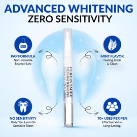 Furein Smile Professional Teeth Whitening Pens, Pack of 5, Natural Mint Flavour, 50+ Treatments