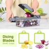 Vegetable Chopper and Dicer Set, 16-in-1 Kitchen Food Slicer with
