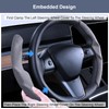 Funda para volante Tesla modelo 3/Y 2016-2025 2026 Juniper/Highland (gris)