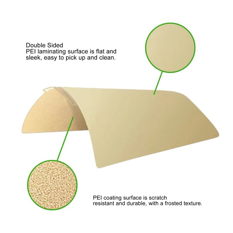 Double Sided Textured PEI Build Plate 184x184mm 3D Printer Flexible