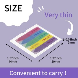 Slim Sticky Notes [Perforated Film, Fusen, Piri-it Pilit] LOOK! → OK!