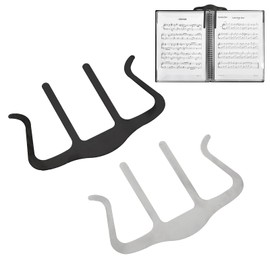 DEARBAG Pack of 2 Metal Music Book Clips Music Book Clip Sheet Music Book Page Holder Book Clip Bookmark Universal Tool for Sheet Music Books Piano Books Music Book Page Clips