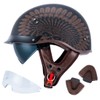 VCOROS Half Helmet Motorcycle DOT Approved Open Face Helmet F07