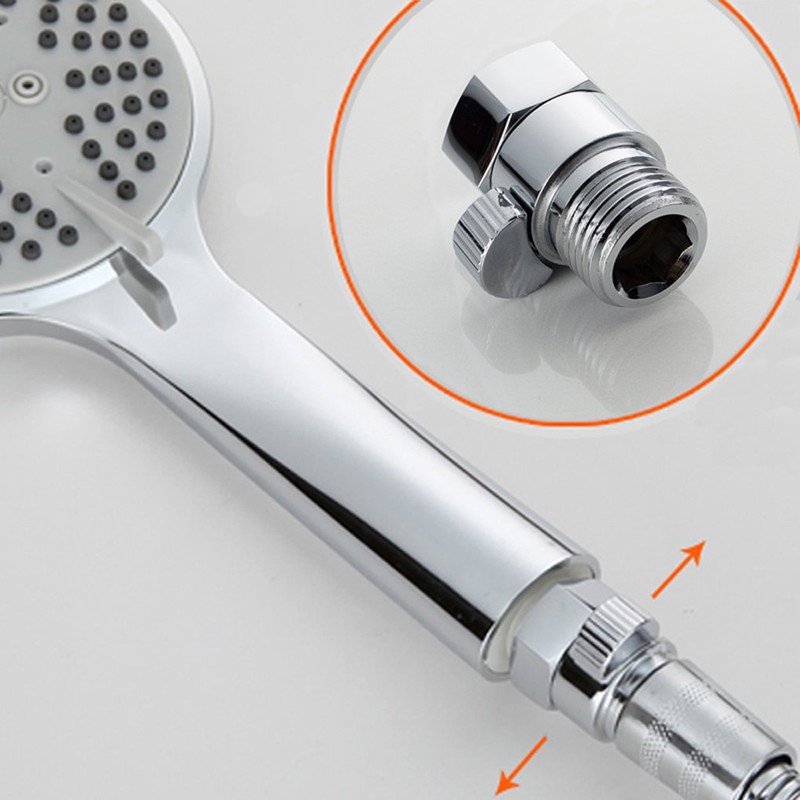 Kabter Brass Shower Flow Control Valve Shut Off Switch,Polished Chrome