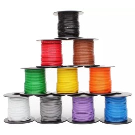 Sea wire & cable 5 colors 25ft each Mil-Spec high temp wire cable 22 Gauge Tefzel M22759/16-22