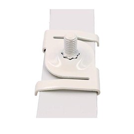 Licht-Zubehoer.de 10 x Ceiling Clip M6 for Odenwald Ceiling Rails, Suitable for Grid Ceilings without Drilling, with Threaded Bolts M6 x 10 mm, White