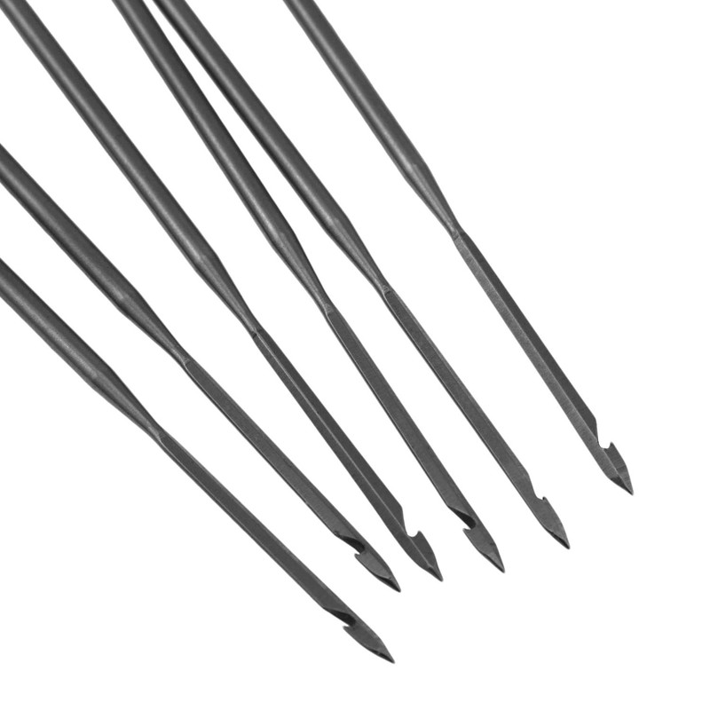 yyangz 6PCS Sewing Awl Straight Hook Needle Round Hole Needle