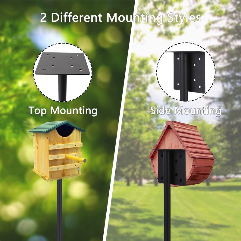 Bird Feeder Pole Kit 95 Inch,Bird House Pole for Outdoors
