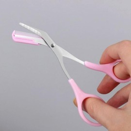 Self-Beauty Eyebrow Trimmer Comb Scissors Eyebrow Scissors 7ea
