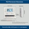 Thermostat for Heat Pump,Programmable Thermostat for House,Single-Stage Systems,2 Heat/1 Cool