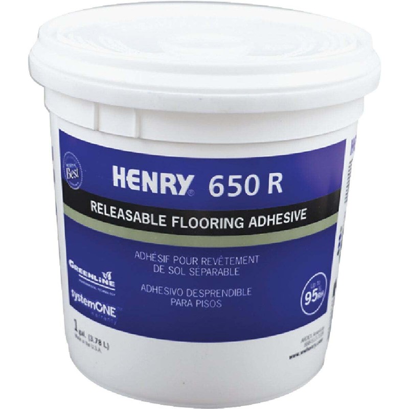 Henry 650 R Releasable Bond Pressure Sensitive Adhesive 1 gal.