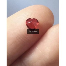 Unbranded 3 PCs Floating Charms Fit Living Locket Red Heart Birthstone 5mm