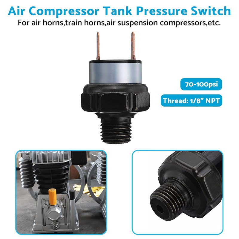 ALL IN RED BOX Air Compressor Pressure Switch 70-100 PSI