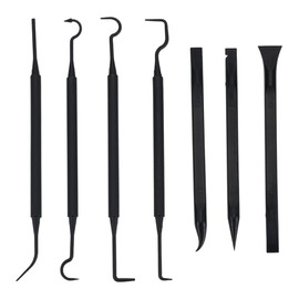arricraft 7 Pcs Black Non-Marring Pick and Pry Bar Set, Professional Electronics Opening Pry Tool Repair Kit with Metal Spudger Non-Abrasive Nylon Spudgers for Cellphone Laptops Tablets