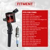 Pindex 8 Pack DG508+SP479 Ignition Coils and Spark Plugs Coil
