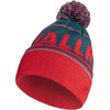 Fjällräven Unisex Pom Hat, Storm/True Red