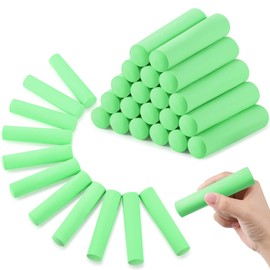 Fulmoon 40 Pcs Jumbo Sidewalk Chalk for Kids Outdoor Art Non Toxic Large Washable Street Chalk for Adults Drawing Painting Classroom(Fruit Green,Round Style)