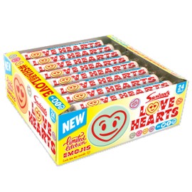 Swizzels Swizzels Giant Love Hearts ,24 Count (Pack of 1)